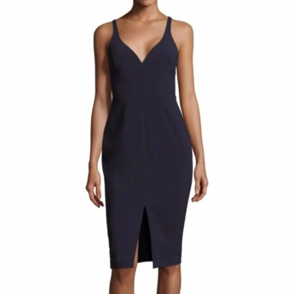 Likely Navy Sweetheart Sheath Dress